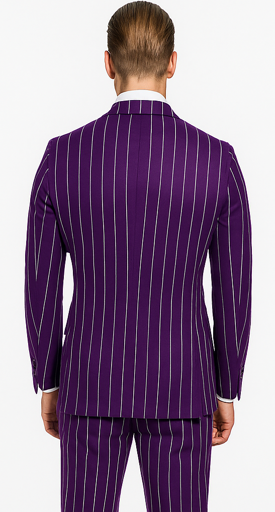Purple Pinstripe Suit - Gangster Suit - 1920'S Suit