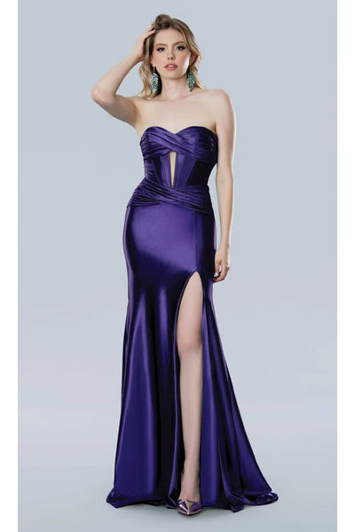 Purple Prom Dress Sexy Formal Evening Gown Stella Couture 25194