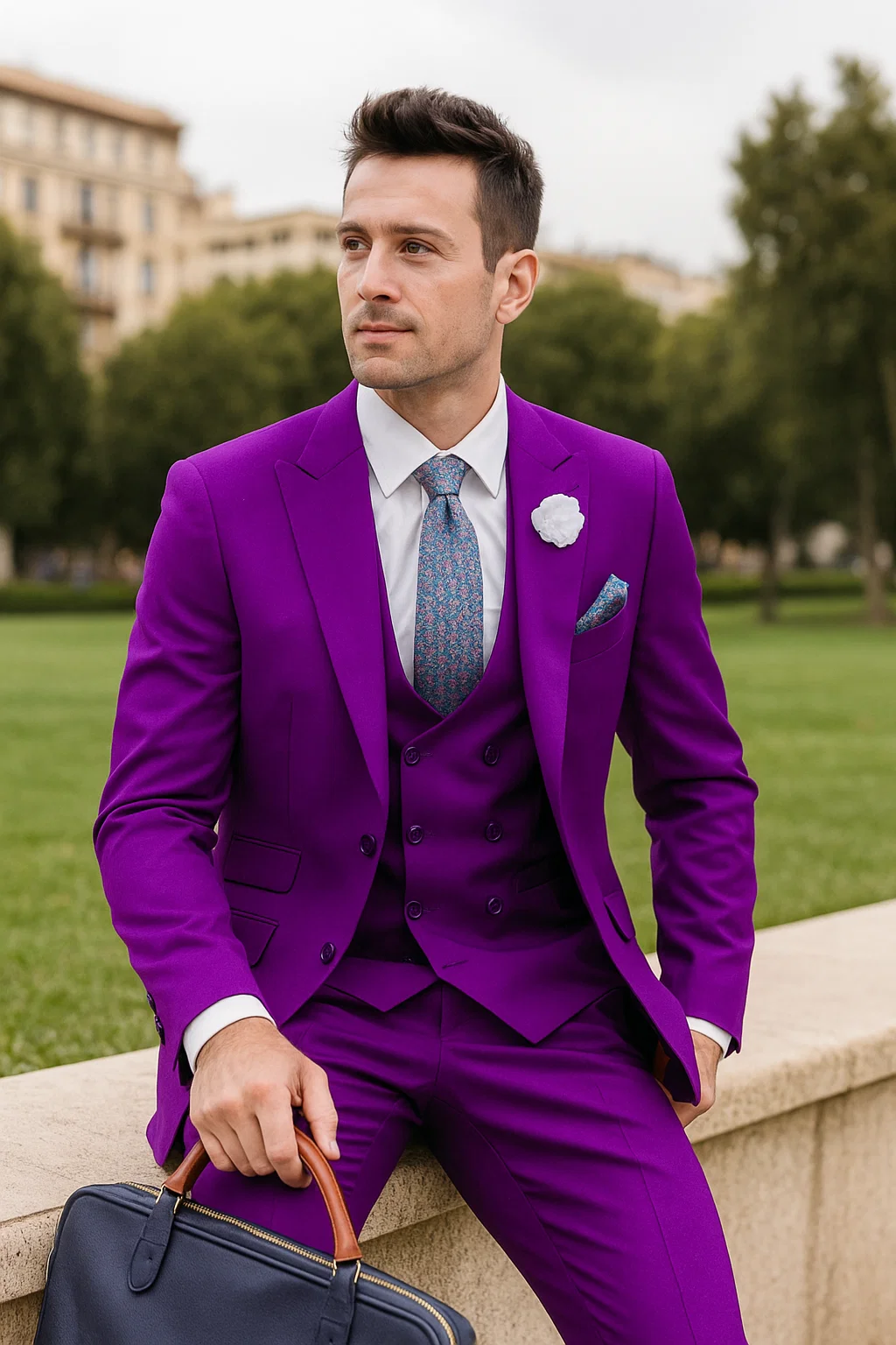 mens-3-piece-purple-suit-peak-lapel-2-button-double-breasted-vest