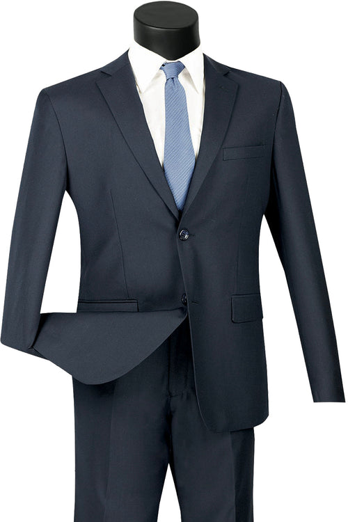 Mens Ultra Slim Fit Wool Feel Suit in Burgundy by Vinci