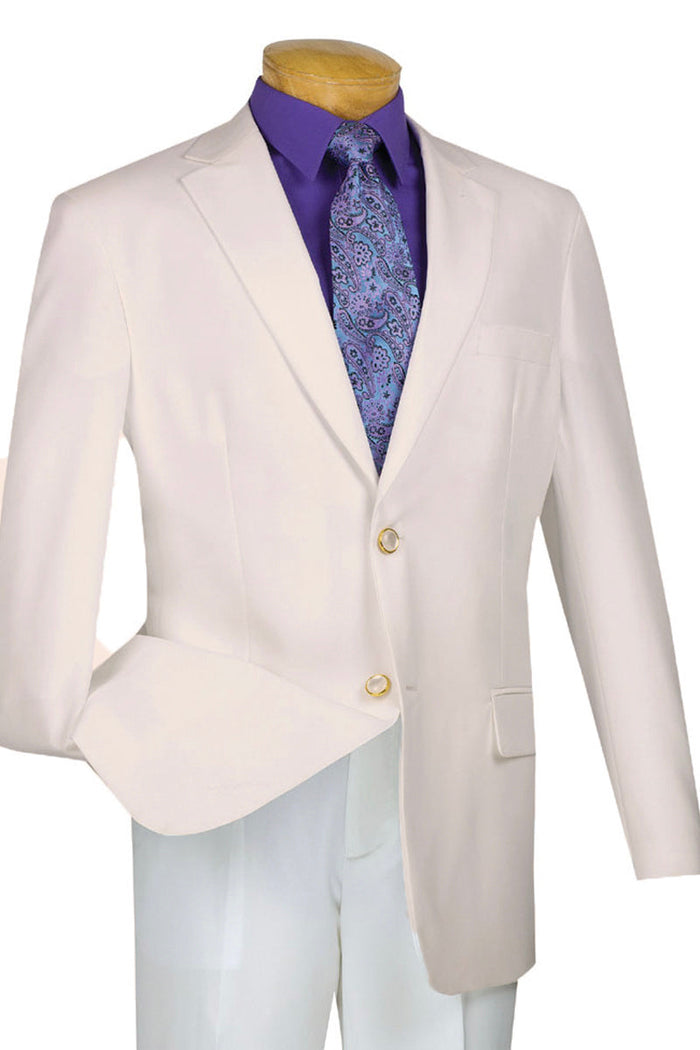 Mens 2 Button Poplin Dress Blazer in Gold by Vinci