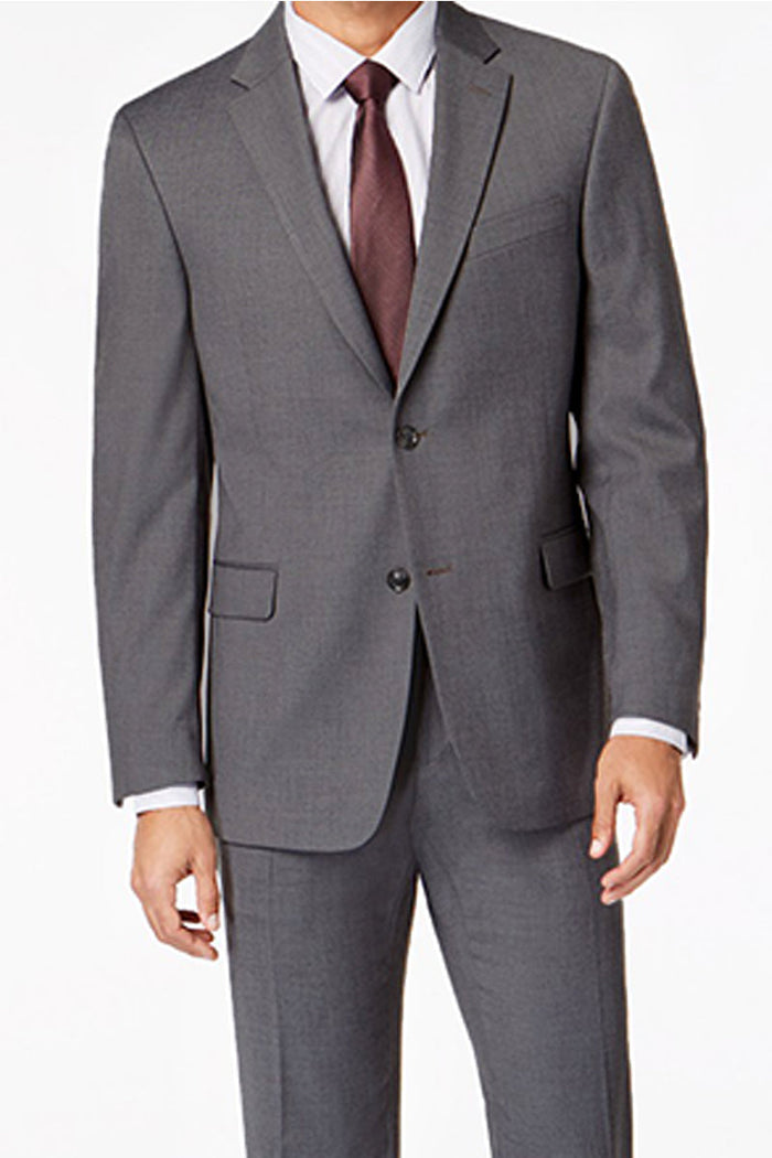 Mens Basic 2 Button Modern Fit Suit in Navy by Vinci
