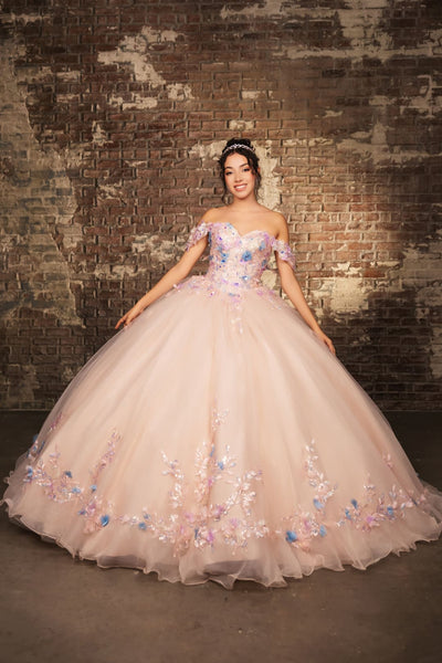 Quinceanera Gown Off Shoulder Ruffled Prom Dress By Layla K LK247
