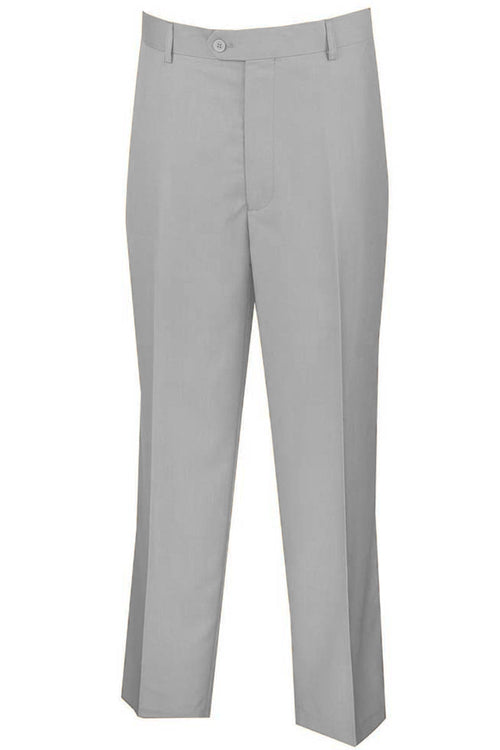 Men's White Dress Pants: Modern Fit Flat Front Slacks by Vinci