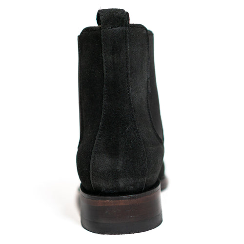 Los Altos Men's Toe Roper Boot Gamuza Black - Gamuza Black