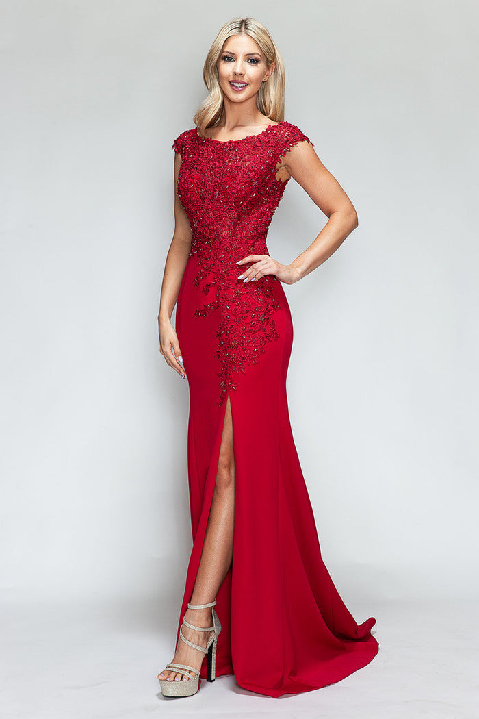 Red Quinceanera Mom Dresses Mother of the Quince Gowns Lenovia 8343