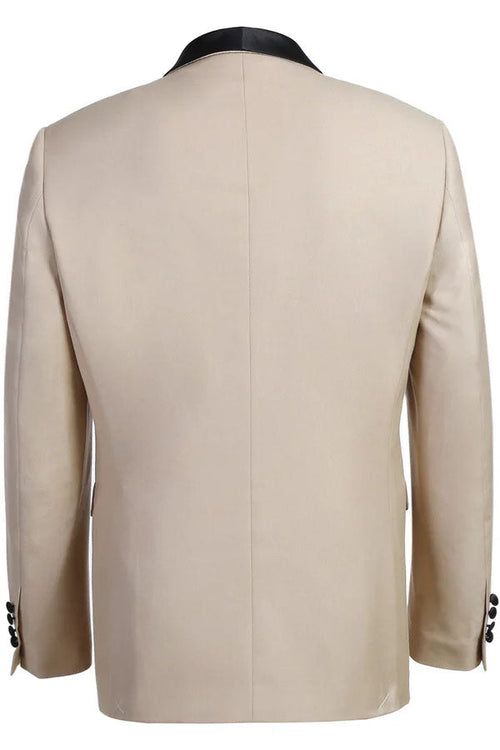 Paris Beige 1-Button Shawl Tuxedo (2-Piece Set) by RN Collection