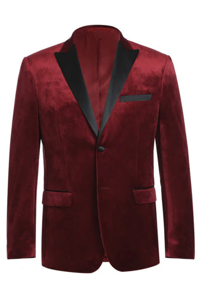 Marseille Burgundy Velvet Jacket (Separates) by RN Collection