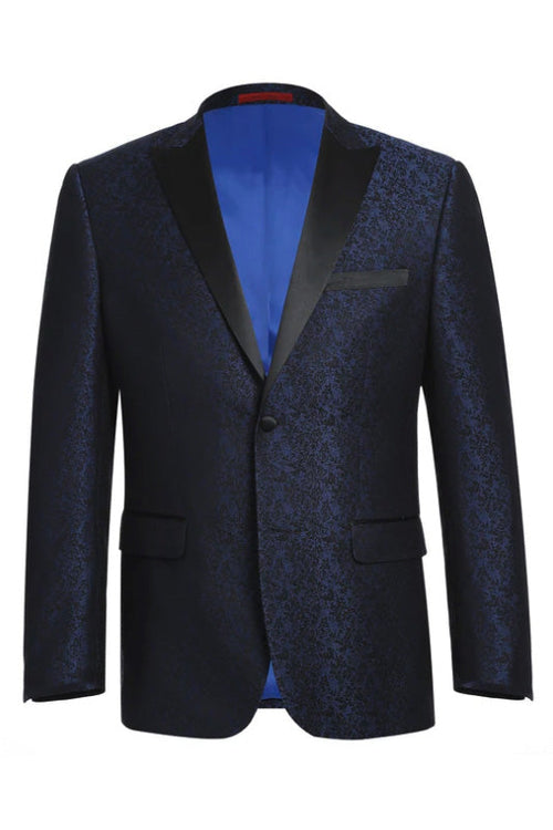 Hugo Dark Blue Tuxedo Jacket (Separates) by RN Collection