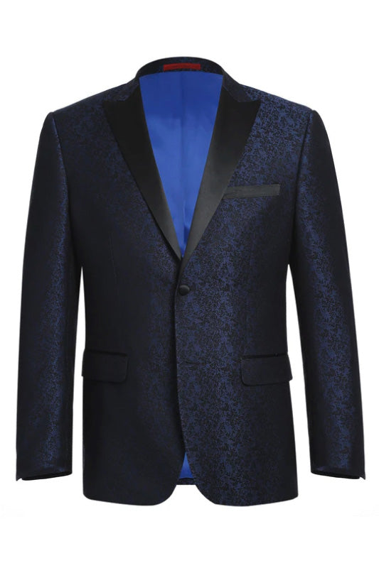 Hugo Dark Blue Tuxedo Jacket (Separates) by RN Collection