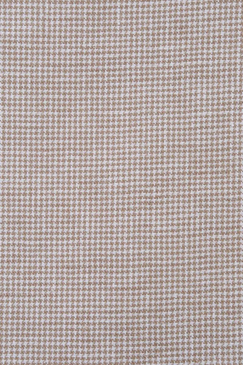 Renoir Linen & Cotton Tan Houndstooth Blazer: Classic Summer Sport Coat - Elegant Mensattire