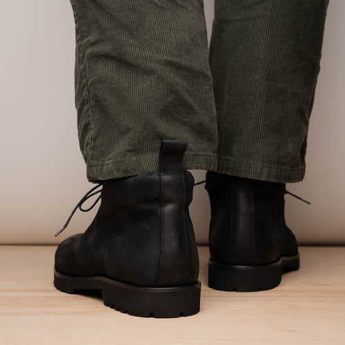 Zelli Rezza Italian Suede Chukka Boot in Black with Vibram Sole