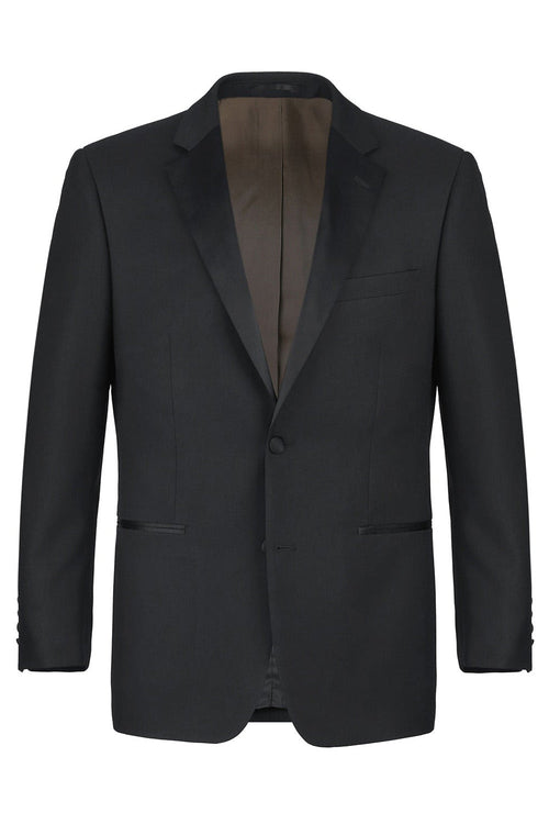 Claude Black 2-Button Notch Wool Tuxedo (2-Piece Set) by RN Collection
