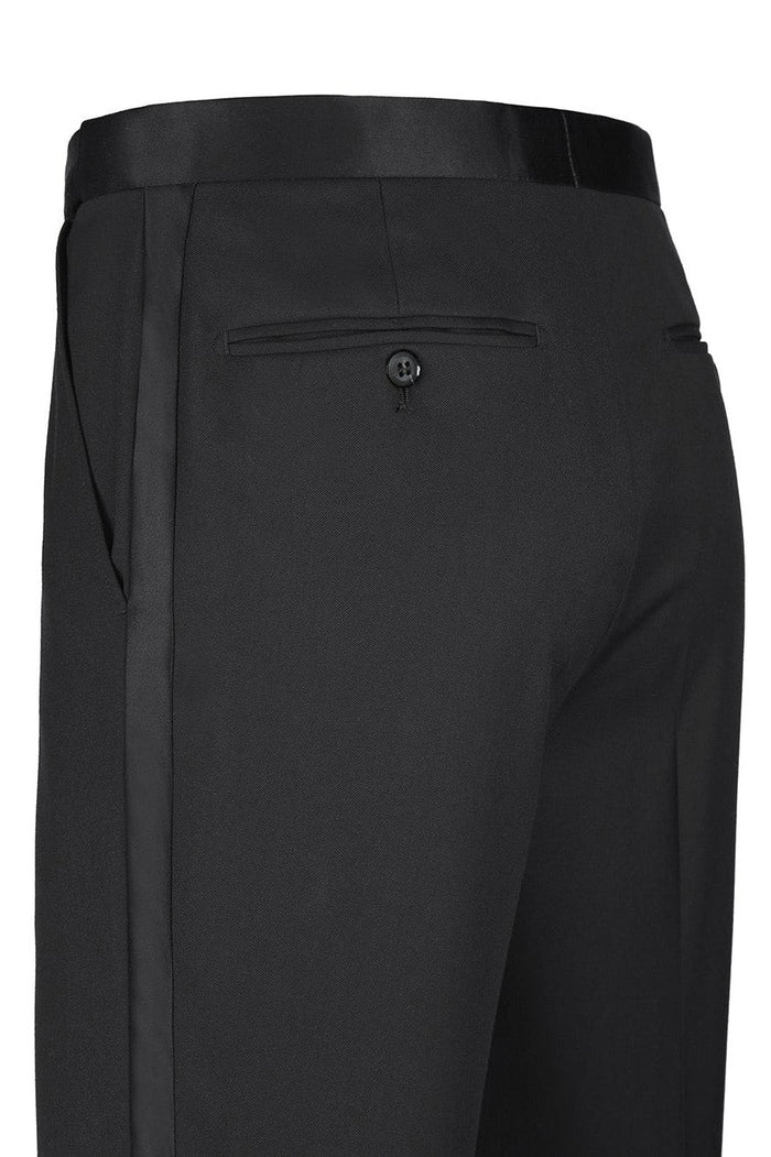 Claude Black 2-Button Notch Wool Tuxedo (2-Piece Set) by RN Collection