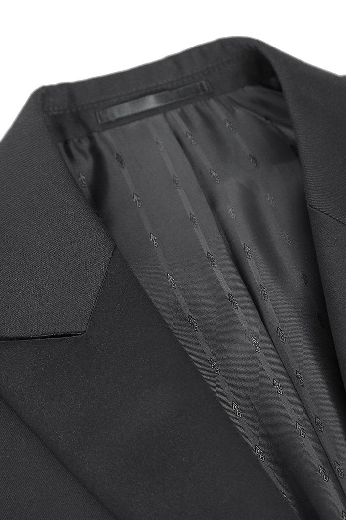 Gabriel Black Tailcoat Tuxedo (2-Piece Set) by RN Collection