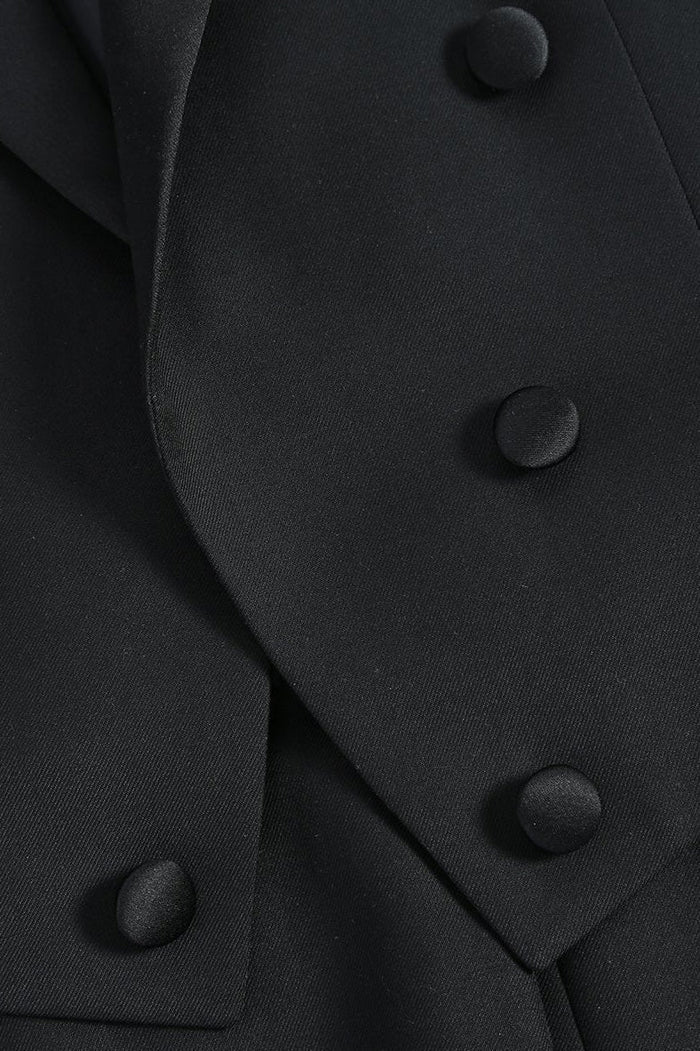 Gabriel Black Tailcoat Tuxedo (2-Piece Set) by RN Collection