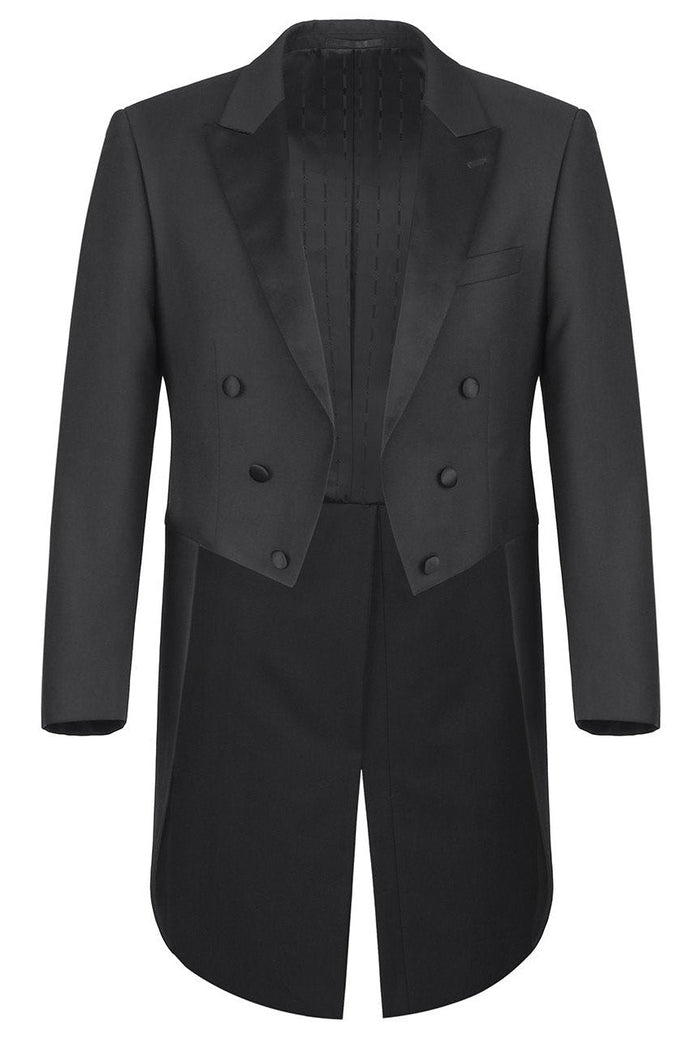 Gabriel Black Tailcoat Tuxedo (2-Piece Set) by RN Collection