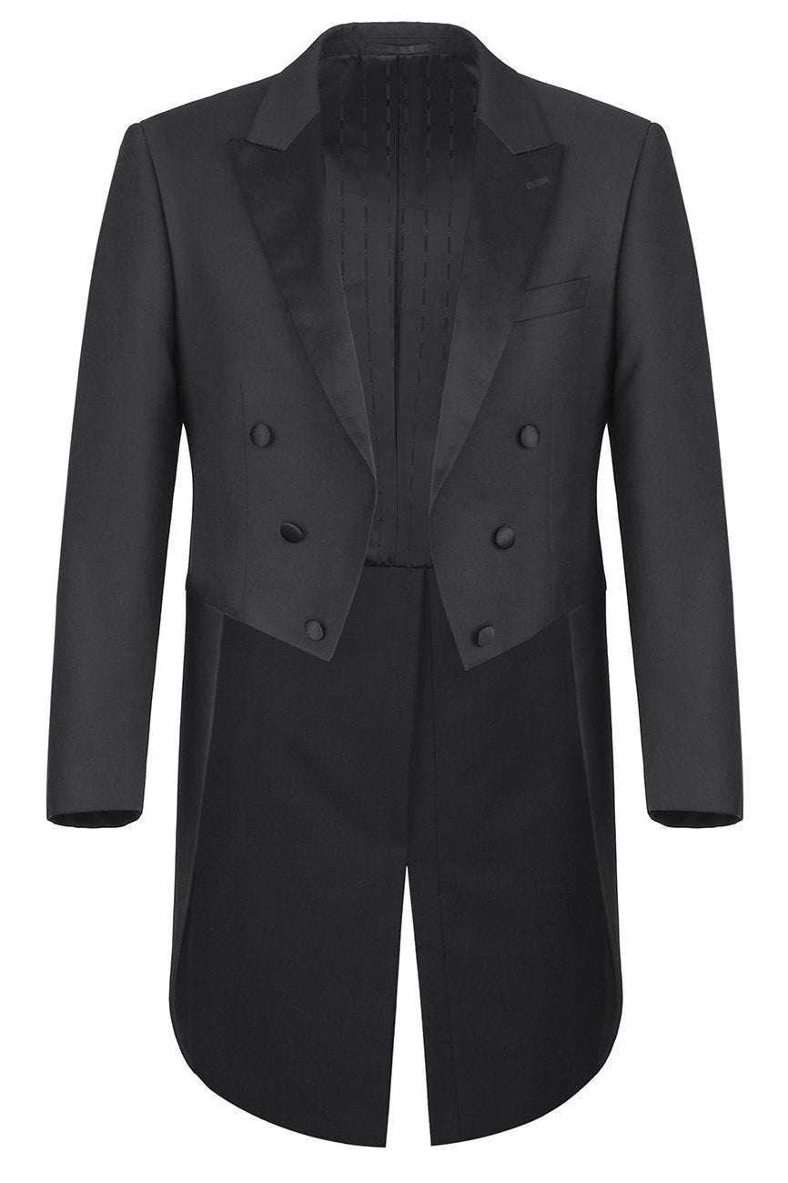 Gabriel Black Tailcoat Tuxedo (2-Piece Set) by RN Collection