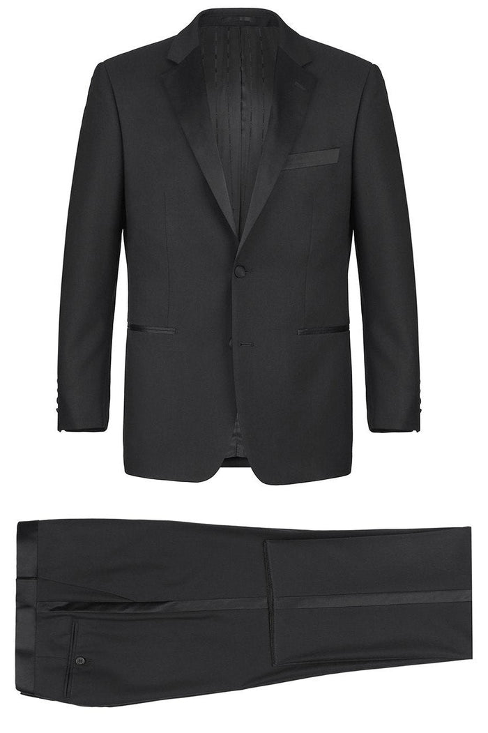Gaston Black 2-Button Notch Tuxedo (2-Piece Set) by RN Collection