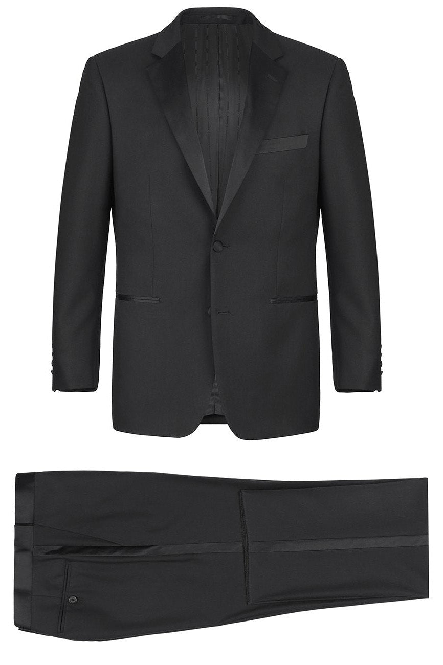 Gaston Black 2-Button Notch Tuxedo (2-Piece Set) by RN Collection