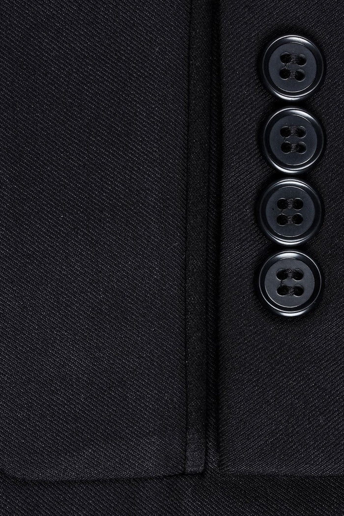 Paris Black 1-Button Shawl Tuxedo (2-Piece Set) by RN Collection