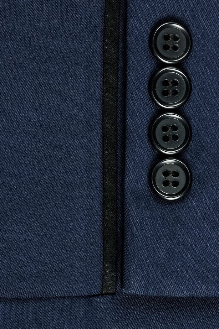 Paris Navy 1-Button Shawl Tuxedo (2-Piece Set) by RN Collection