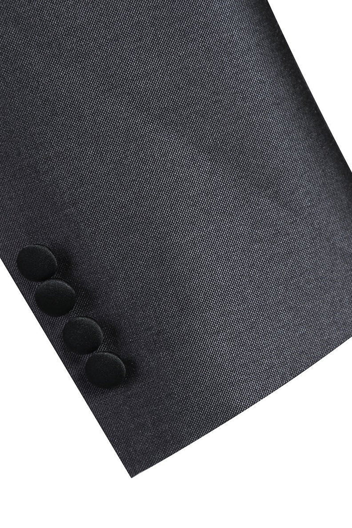 Paris Sharkskin 1-Button Shawl Tuxedo (2-Piece Set) by RN Collection