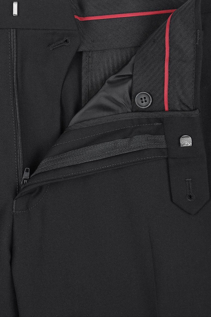 Rafael Black 2-Button Notch Suit (2-Piece Set) by RN Collection
