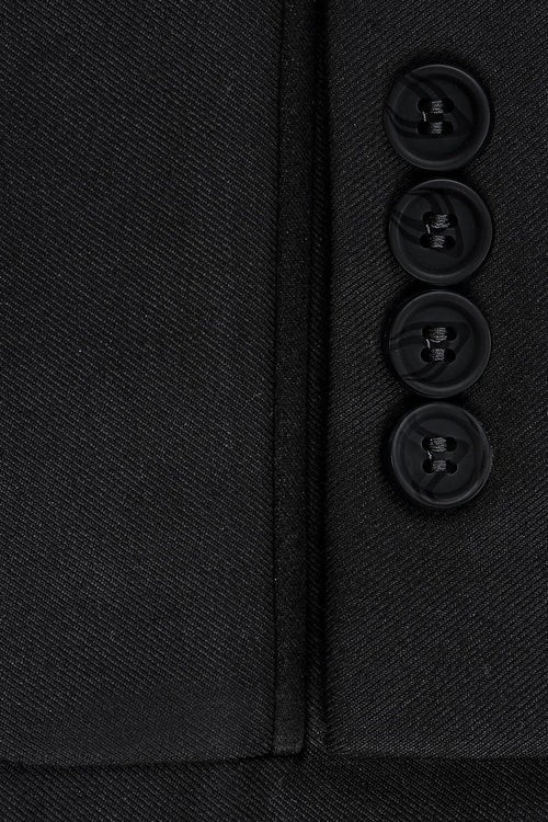 Rafael Black 2-Button Notch Suit (2-Piece Set) by RN Collection