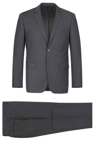 Rafael Dark Grey 2-Button Notch Suit (2-Piece Set) by RN Collection