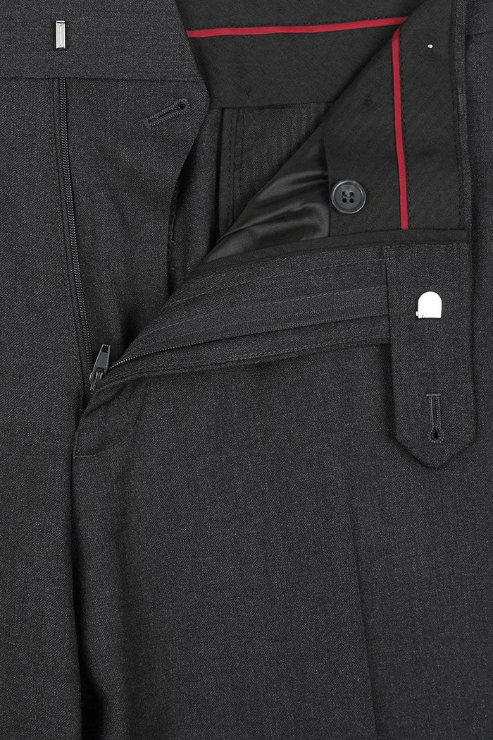 Rafael Dark Grey 2-Button Notch Suit (2-Piece Set) by RN Collection
