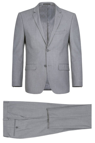 Rafael Light Grey 2-Button Notch Suit (2-Piece Set) by RN Collection