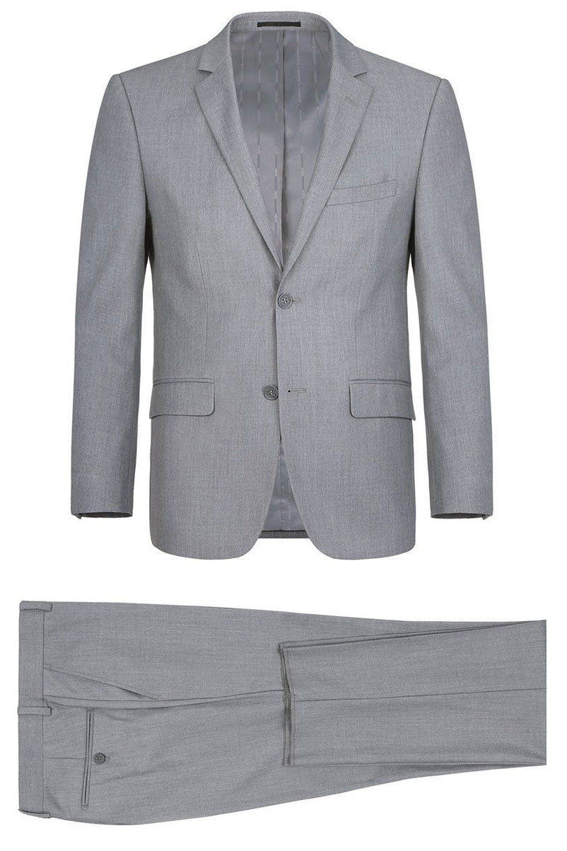 Rafael Light Grey 2-Button Notch Suit (2-Piece Set) by RN Collection