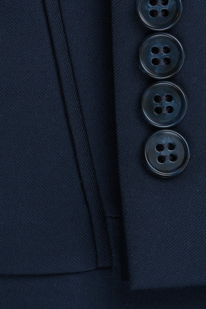 Rafael Navy 2-Button Notch Suit (2-Piece Set) by RN Collection