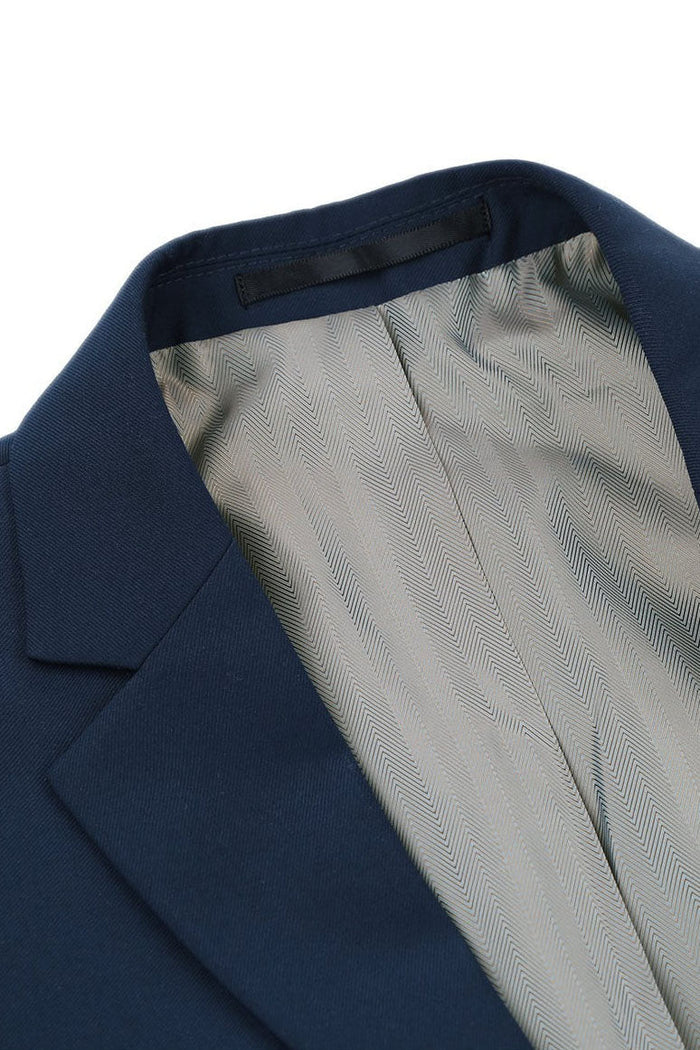 Rafael Navy 2-Button Notch Suit (2-Piece Set) by RN Collection