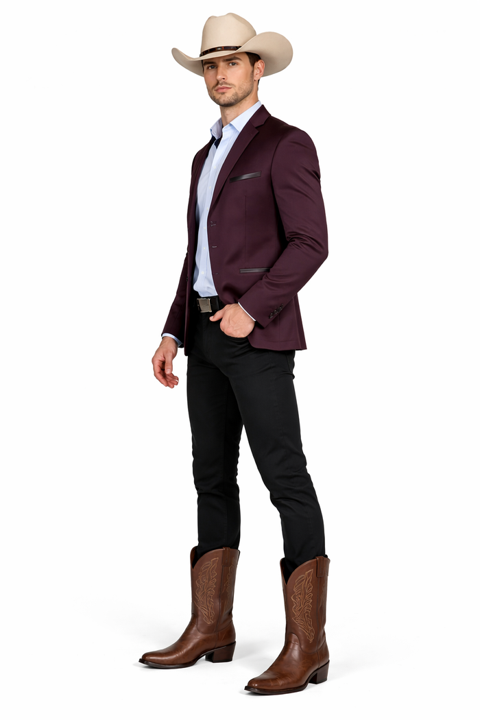 Roberto Tapia Men’s Western Cowboy Blazer – Saco Vaquero para Hombre MON-2174 Stylish Charro Jacket