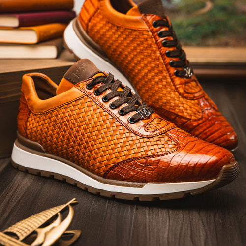 Marco Di Milano Roma Brandy Leather Oxford Dress Shoe