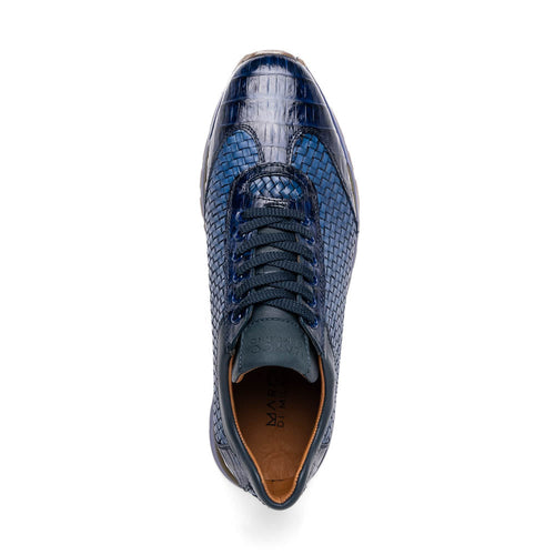 Marco Di Milano Roma Navy Leather Loafers