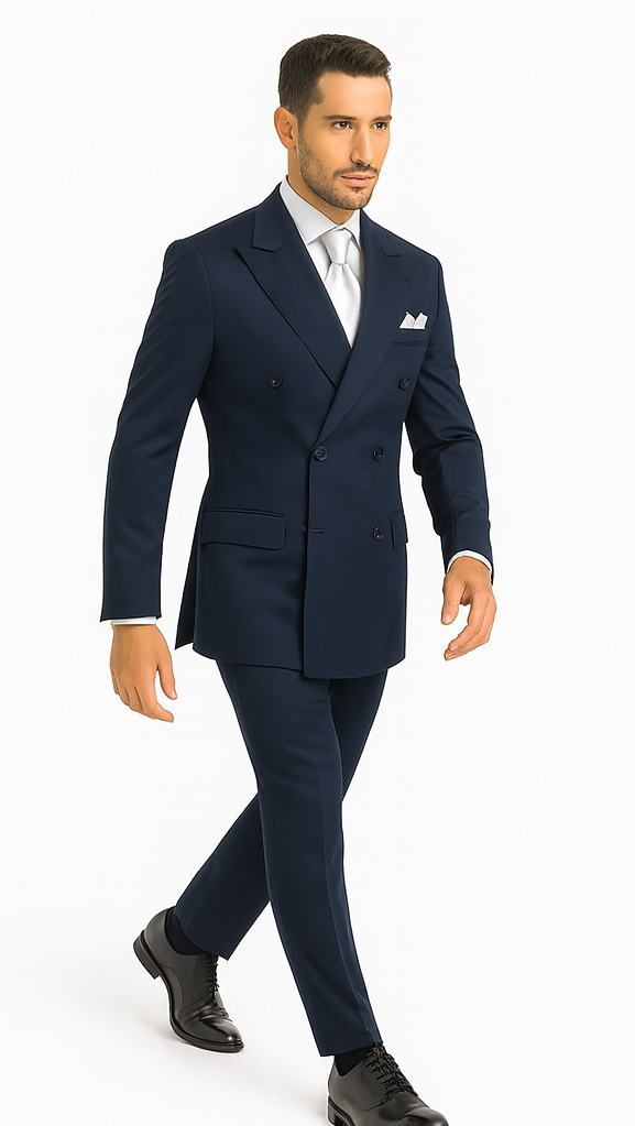 Rossi Man ARTHUR RM2302 Double-Breasted Suit - Men’s Formalwear by USA Men's Outlet