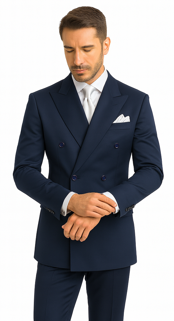 Rossi Man ARTHUR RM2302 Double-Breasted Suit - Men’s Formalwear by USA Men's Outlet