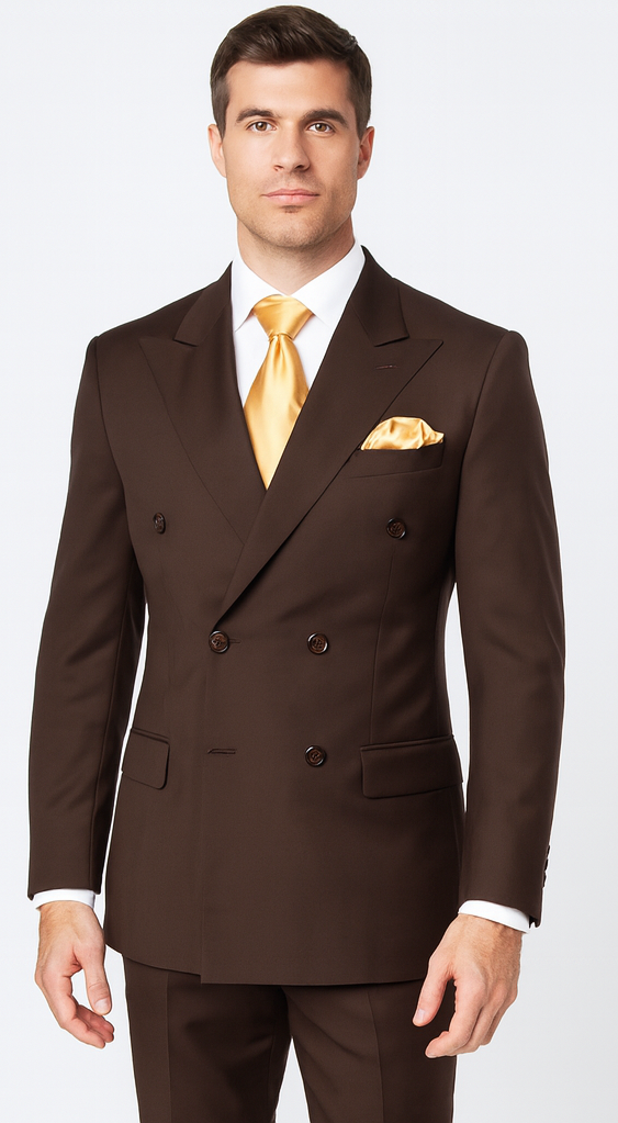 Rossi Man ARTHUR RM2303 Double-Breasted Suit - Formalwear for Men by USA Men's Outlet