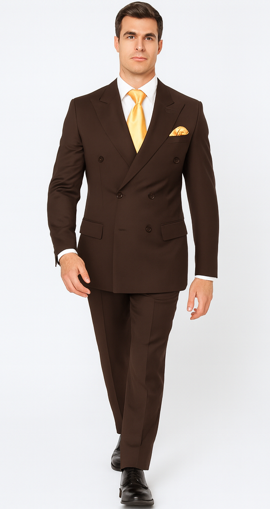 Rossi Man ARTHUR RM2303 Double-Breasted Suit - Formalwear for Men by USA Men's Outlet