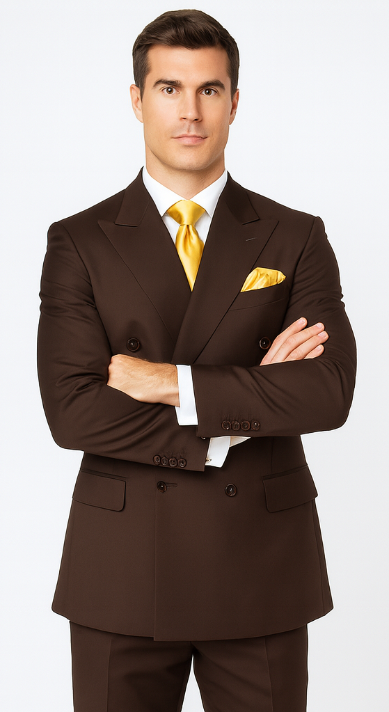 Rossi Man ARTHUR RM2303 Double-Breasted Suit - Formalwear for Men by USA Men's Outlet