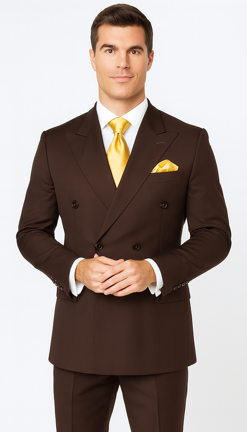 Rossi Man ARTHUR RM2303 Double-Breasted Suit - Formalwear for Men by USA Men's Outlet