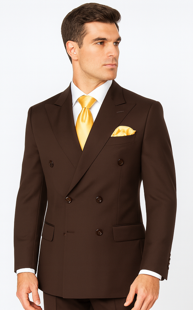 Rossi Man ARTHUR RM2303 Double-Breasted Suit - Formalwear for Men by USA Men's Outlet