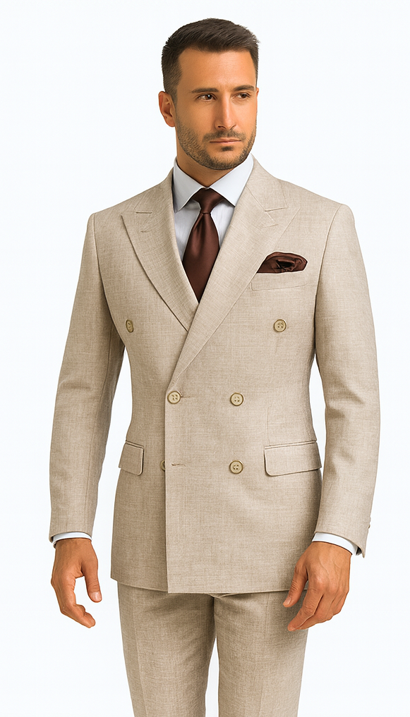 Rossi Man ARTHUR RM2306 Double-Breasted Suit - Modern Classic Men’s Formalwear USA Men's Outlet