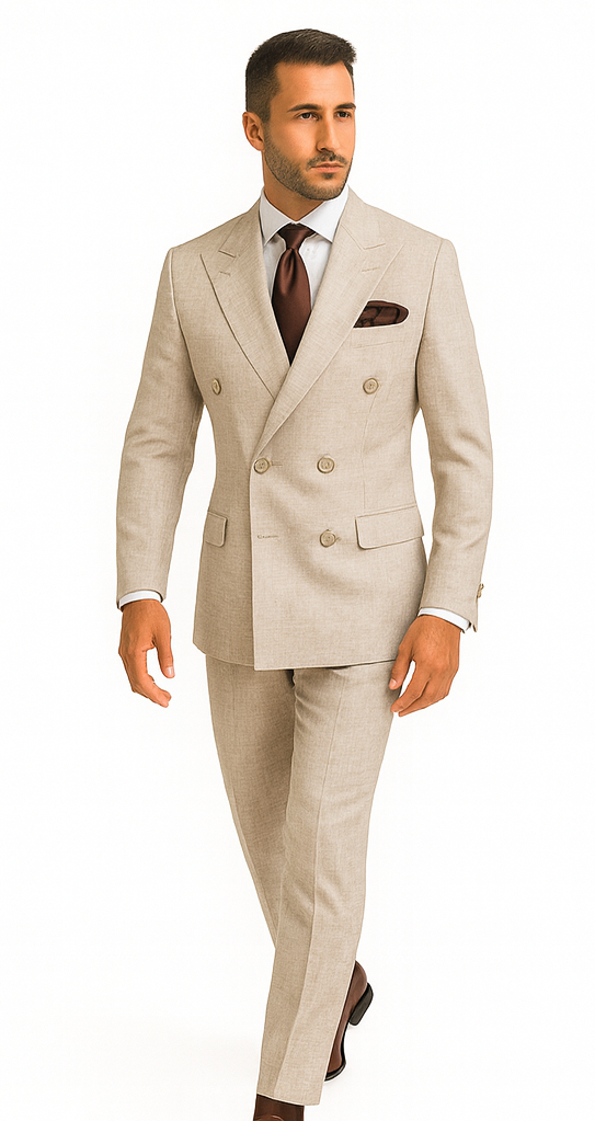 Rossi Man ARTHUR RM2306 Double-Breasted Suit - Modern Classic Men’s Formalwear USA Men's Outlet