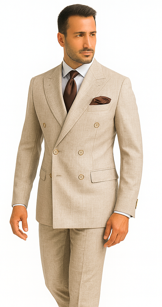 Rossi Man ARTHUR RM2306 Double-Breasted Suit - Modern Classic Men’s Formalwear USA Men's Outlet
