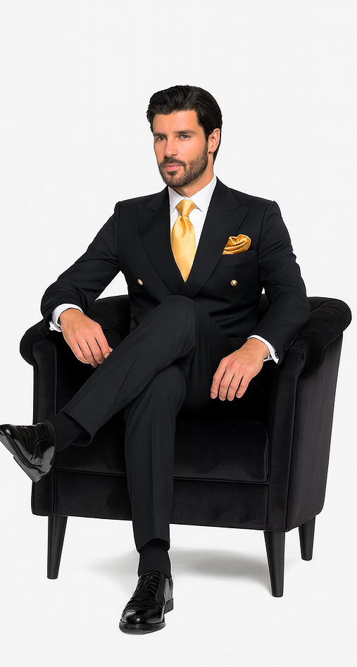 Rossi Man Double-Breasted 2-on-6 Suit - Men's Formalwear by USA Men's Outlet