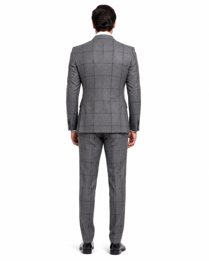 Rossi Man Men’s Dress Suit - Classic Rossiman Formalwear for Timeless Style - Italian Tailored Slim Fit Suit | USA Men's Outlet
